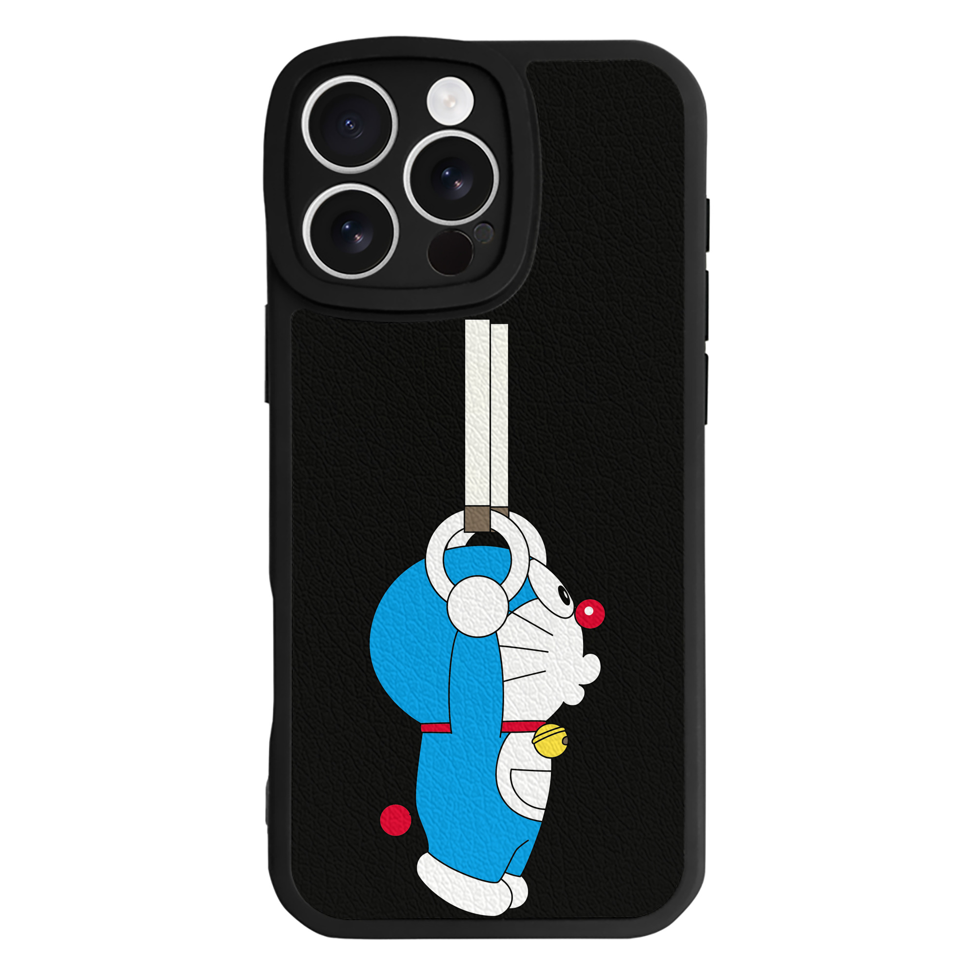 （画像用） ドラえもん Doraemon 【iPhone 16シリーズ対応】シリコンスマホケース（レザー調） 材質：シリコン